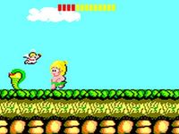 une photo d'Ã©cran de Wonder Boy (Game Gear) sur Sega Game Gear